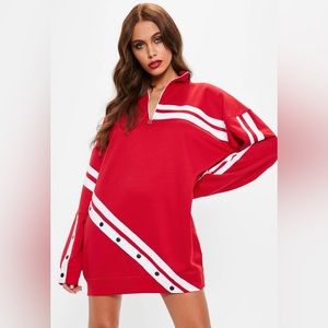 Missguided red sweater dress ☎️